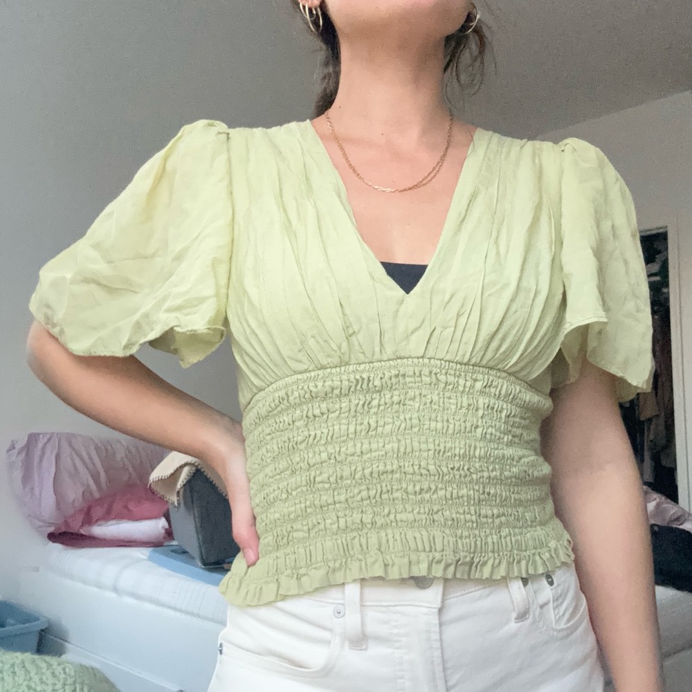 Abercrombie Flutter Sleeve Blouse - image 4